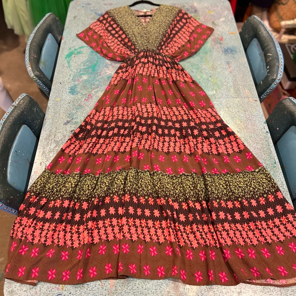 Geo Flower Boho Dress